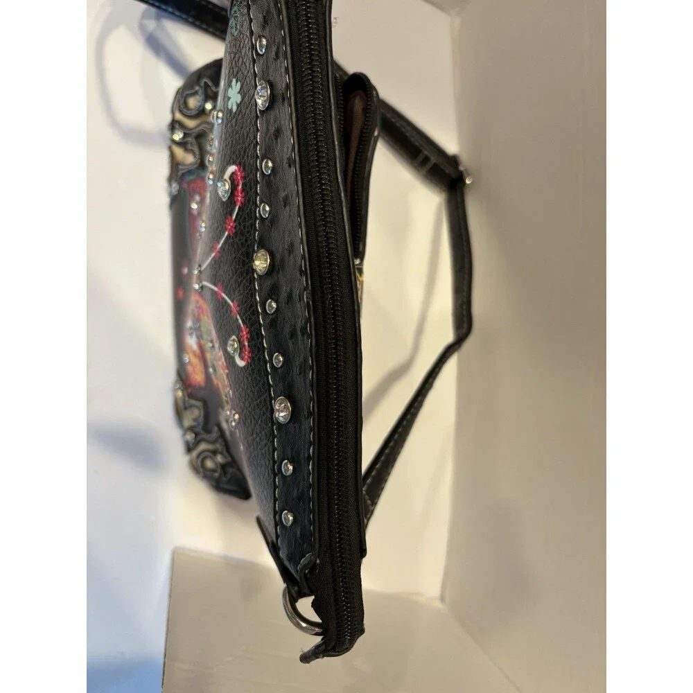 Butterfly Flower Spring For Women Clutch Western Style CCW Rhinestone S...